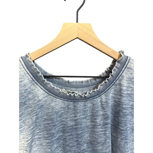 Jane And Delancey Vintage Wash Blue Knit Top 2X - Picture 3 of 5